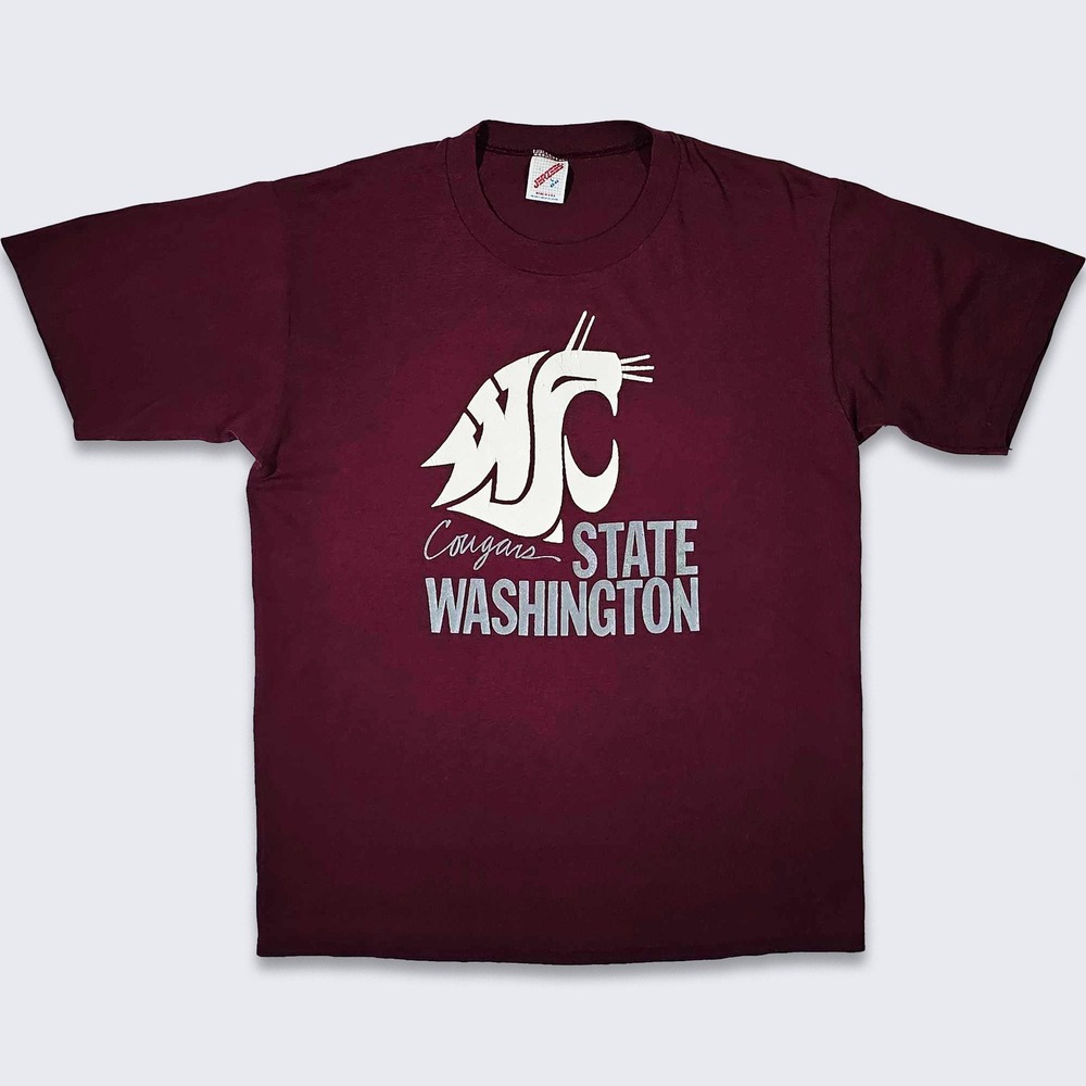 Washington State Cougars Vintage 90s Single Stitch T-Shirt